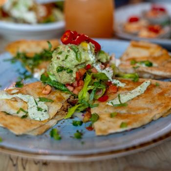 NC Coast Grill & Bar, Pork Verde Quesadilla